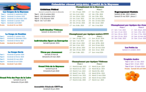 Calendrier de la Saison 2023/2024