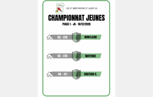AVANT MATCH / Championnat Jeunes - 13/12/2025