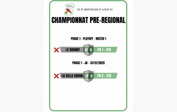Championnat Pré-Régional - J6