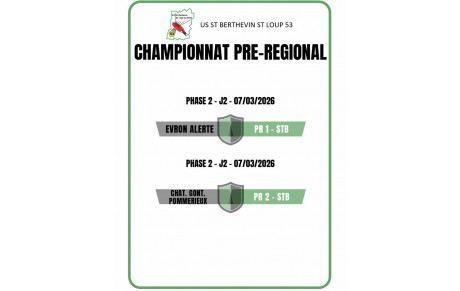 AVANT MATCH - PRE-REGIONAL - PH2 - J2